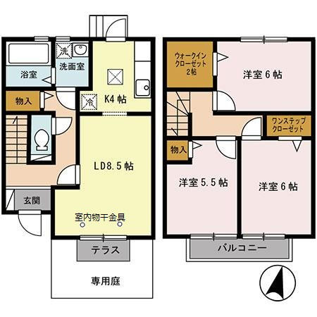 エクセレントの間取り|設備が充実！