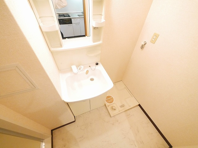 サウス・マ・メゾンの洗面所|ゆったりとスペースのある洗面所