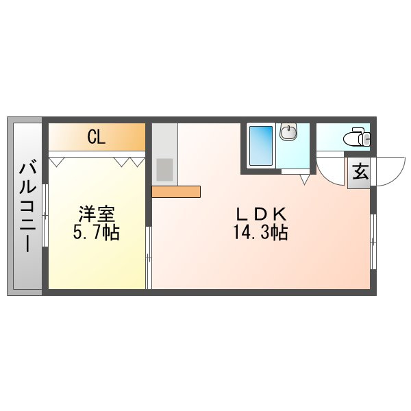 サンコートミツヤの間取り