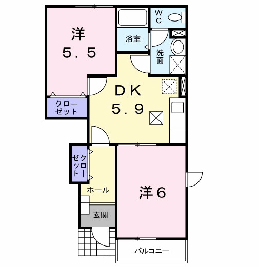 アヴニールXI の間取り
