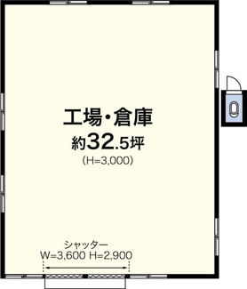 【間取り】 | 田辺貸工場・貸倉庫