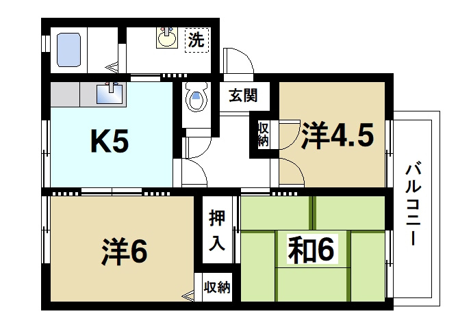 ハイツ松尾Aの間取り