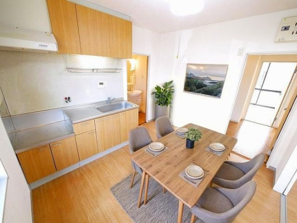 ハイツ松尾Aの居間・リビング|CGで家具等を配置したもので家具等は含まれません
