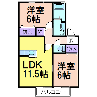 ラフォーレ・ポワールC棟の間取り