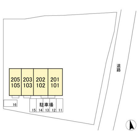 ステアヒルズⅡの区画図