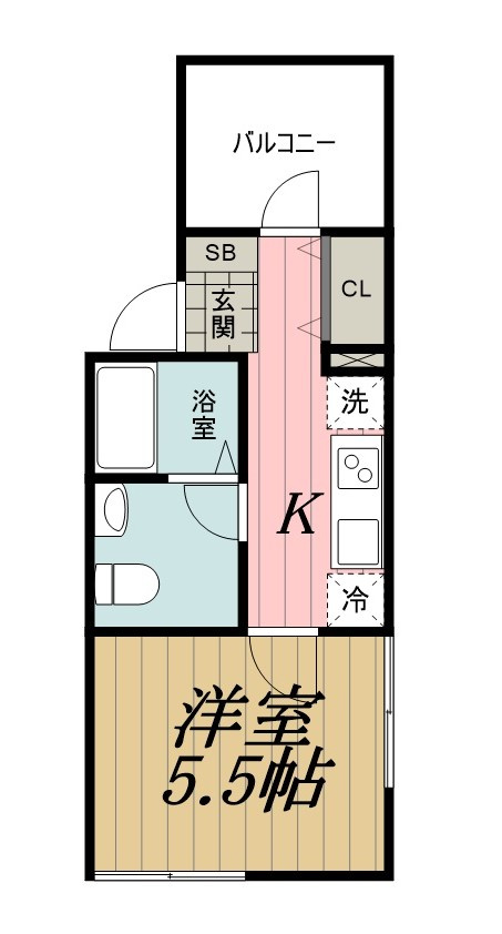Fleur chiba(フルールチバ)の間取り