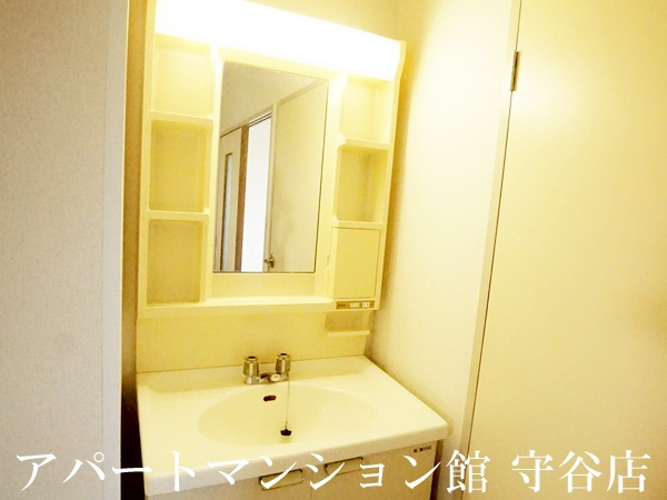 ヴィラ新守谷の独立洗面台