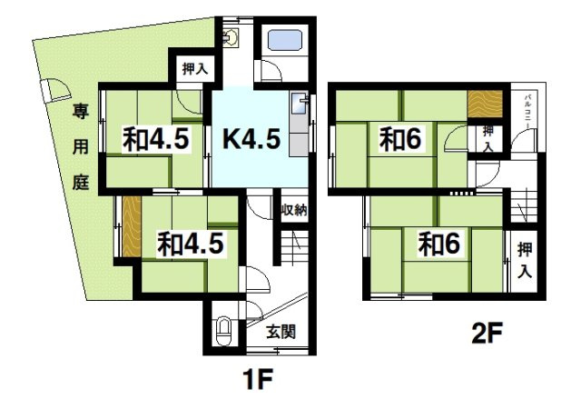 大西邸の間取り