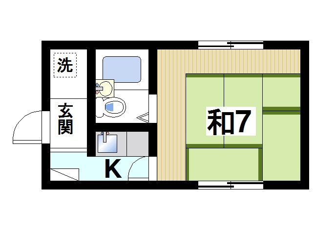 グリーンハイツⅠ（九条町）の間取り|一人暮らしにピッタリなお部屋です♪