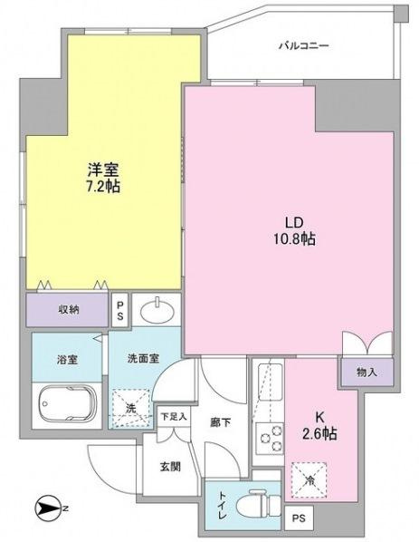 アイビスの間取り|1LDK