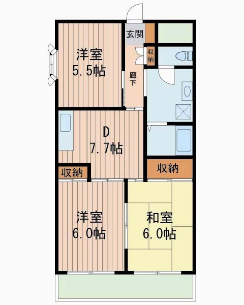 パークロッジマンションの間取り