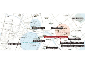 【地図】 | ウィルローズ日本橋蛎殻町