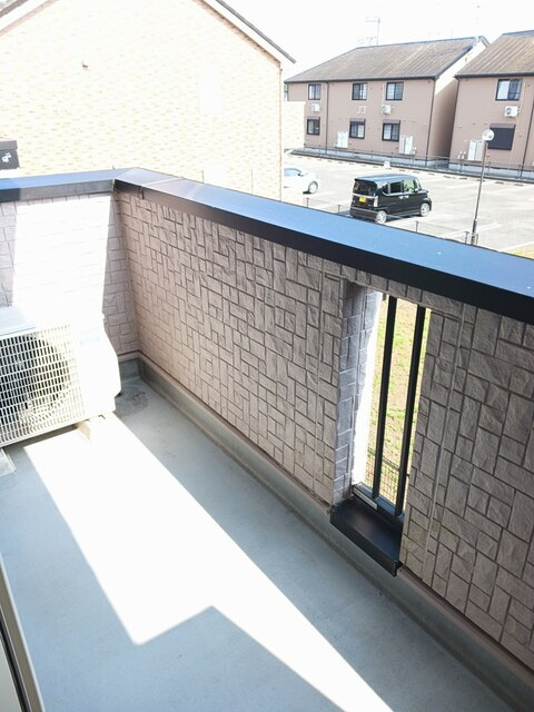 プラムフィールドAのバルコニー