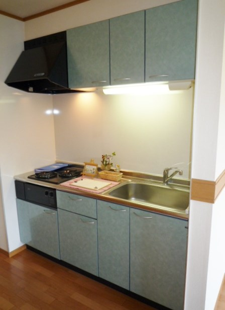 アジュールＡのキッチン|キッチンです