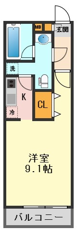 リブリ・Sunnyの間取り
