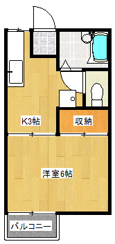 メゾンジュネスの間取り