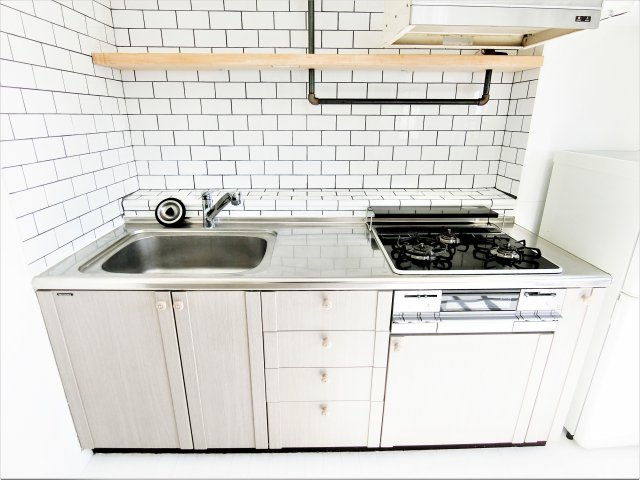 大あみハイツＡ棟のキッチン