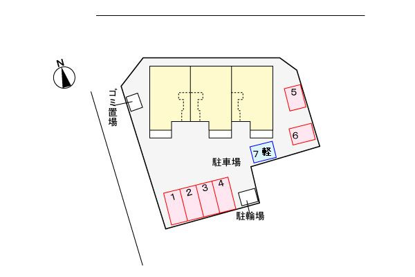 フレ　アビタシオンGの区画図|※別号室参考写真です ※現況優先