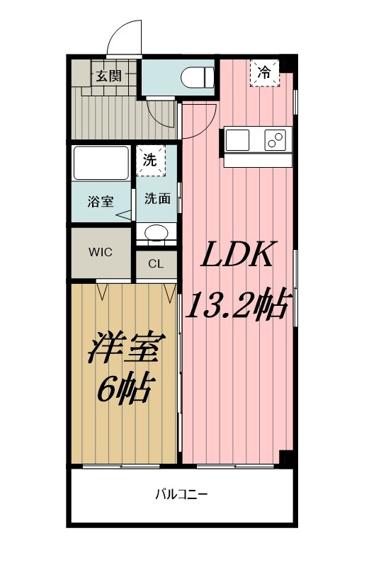 富士見Nameki Mansionの間取り