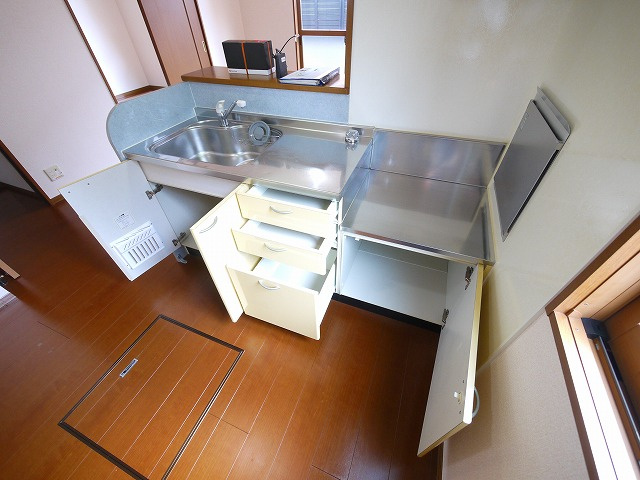 リビングタウン相楽　Ｂ棟のキッチン|キッチンでお料理をお楽しみください