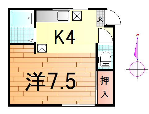 アミューズ71の間取り