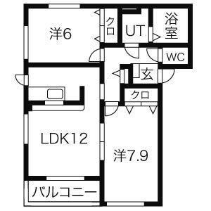 Sage（サージュ）Aの間取り