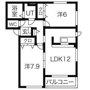 Sage（サージュ）Bの間取り