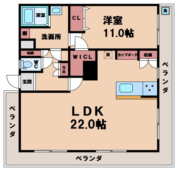 【間取り】 | グランドハイツ阿倍野