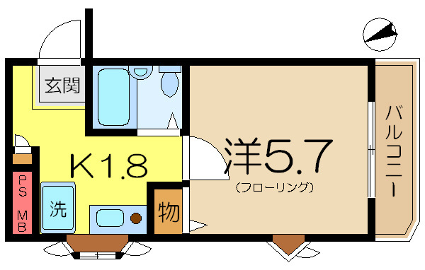 【間取り】 | コパーズアプト港南６パート２