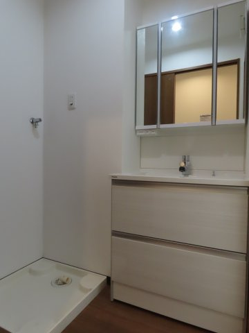 大阪市淀川区三津屋北１丁目の賃貸マンションの洗面所