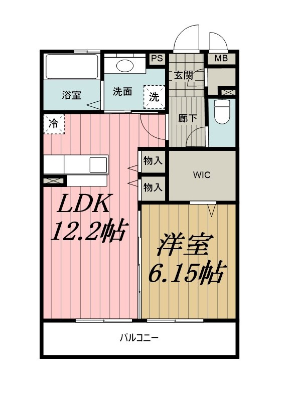 PARK HILLS MIYAKO　Ｈの間取り