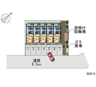 【区画図】 | タンディー | 屋根付き駐輪場あります