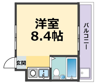 【間取り】 | ダイドーメゾン甲子園Ⅱ(甲子園駅・武庫川女子大学・兵庫医科大学) | ダイドーメゾン甲子園Ⅱ