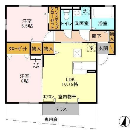 グリーンリーブスの間取り