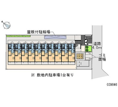 【区画図】 | フルリール | 屋根付き駐輪場あります。