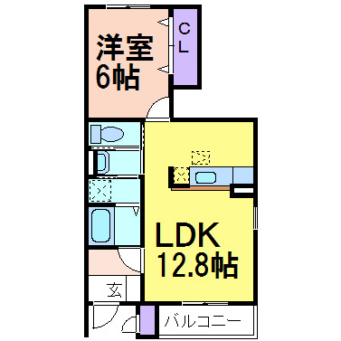 アニメート・ヴィラＢの間取り|間取りです