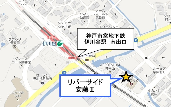 リバーサイド安藤2の地図