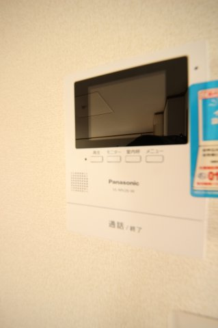ヴィラルミエール　D棟のセキュリティ|モニター付きインターホンです