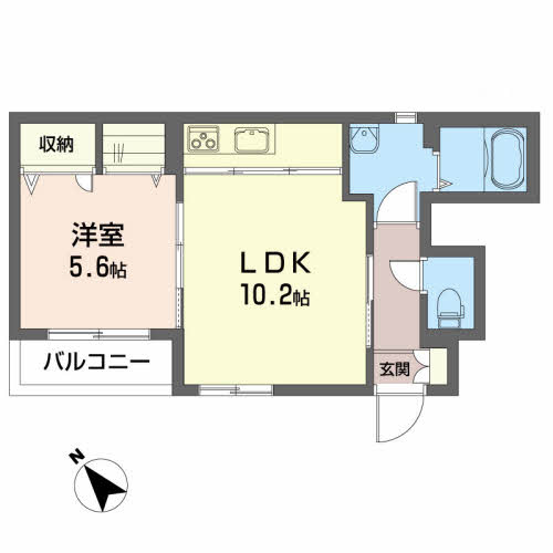 クラヴィエ長田町の間取り