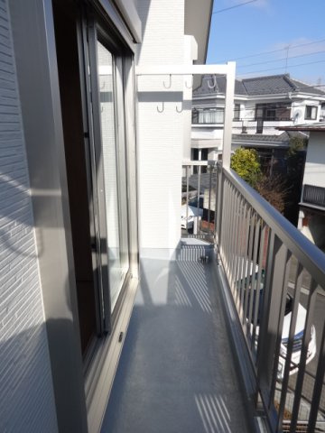 荒牧貸家あきる野Ａのバルコニー