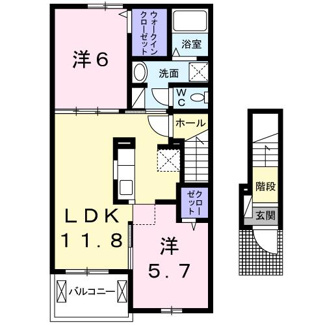 【間取り】 | アン　シュヴァル　Ⅱ