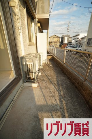 アトリエ―ル旭町のバルコニー