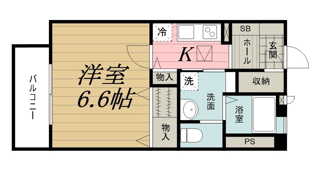 シャルム中央の間取り