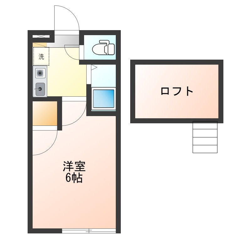 アップルハウスあさひ2Ｂの間取り