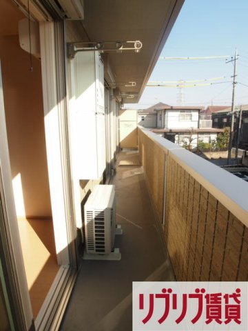 フェリシティ貝塚のバルコニー