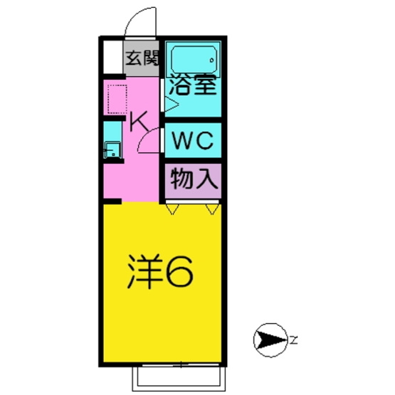 【間取り】 | ジョイフル東生駒A棟