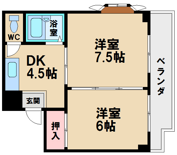 【間取り】 | ステイト阿倍野