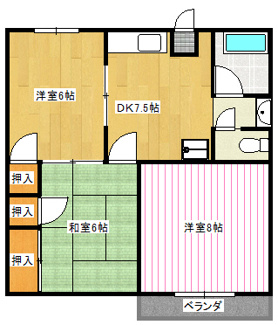 【間取り】 | グリーンヒルＢ | 図面と現況が異なった場合は、現況を優先といたします。