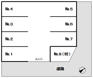 【間取り】 | 寺崎駐車場