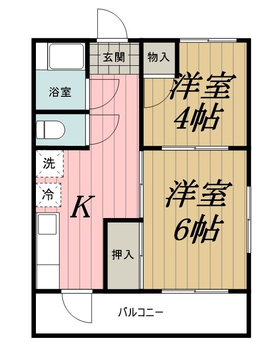 メゾン西千葉の間取り